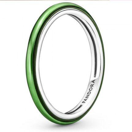 Наборное зеленое кольцо Pandora ME