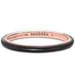 Наборное черное кольцо Pandora ME Rose